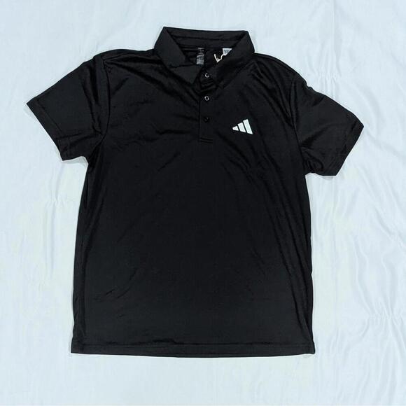 Adidas AEROREADY Tennis Fab Polo Shirt Black L - Picture 3 of 8